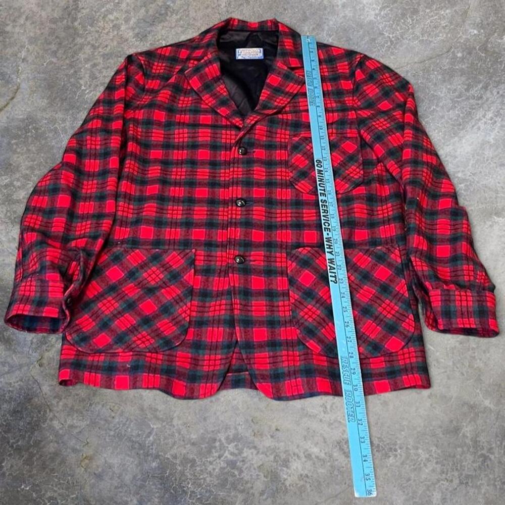 Pendleton wool blazer jacket size